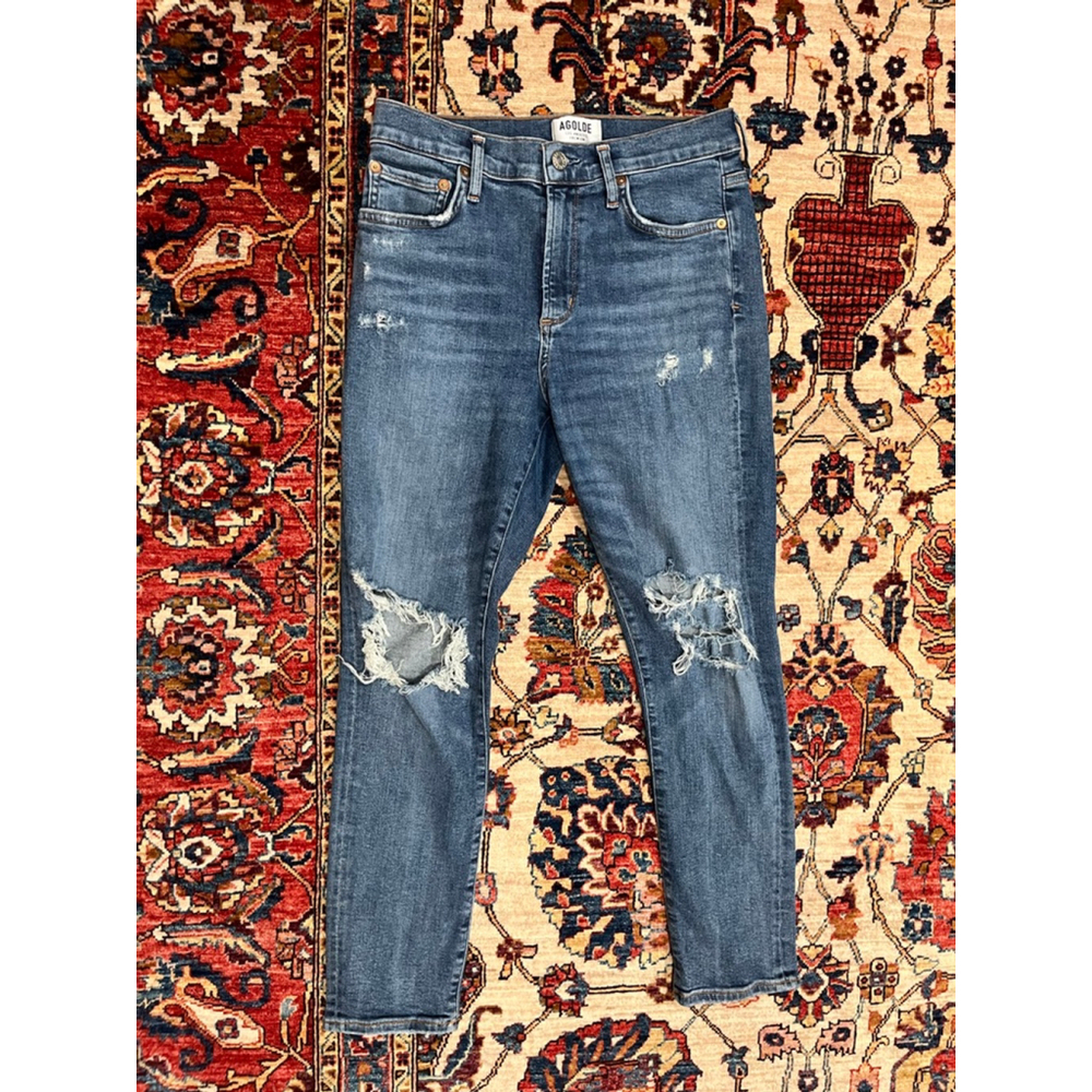 Agolde Women's Sophie Crop Jean in Spite Size 27